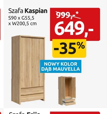 Szafa Kaspian promocja w Black Red White
