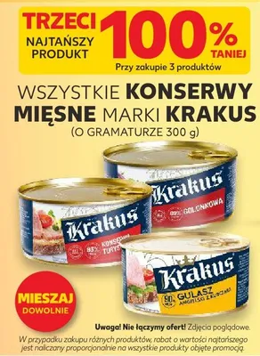 Konserwa mięsna wszystkie rodzaje promocja w Kaufland