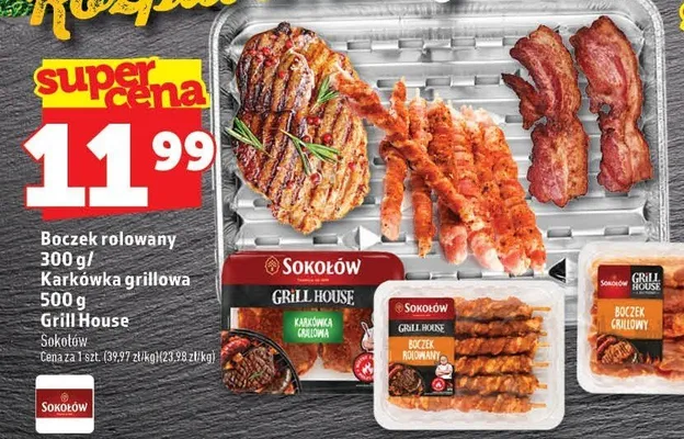 Boczek rolowany Grill House Sokołów promocja w TOPAZ