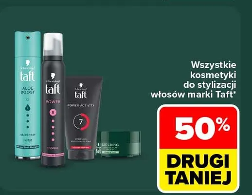 Kosmetyki do stylizacji włosów Taft promocja w Carrefour Market