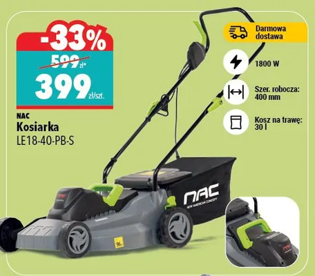 Kosiarka LE18-40-PB-S promocja w Biedronka Home