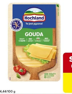 Ser Gouda plastry Hochland promocja w Globi