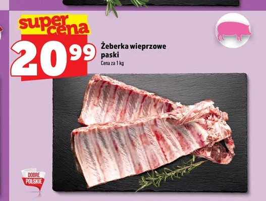 Żeberka wieprzowe schabowe promocja w TOPAZ