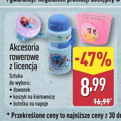 Akcesoria rowerowe z licencją promocja w Aldi