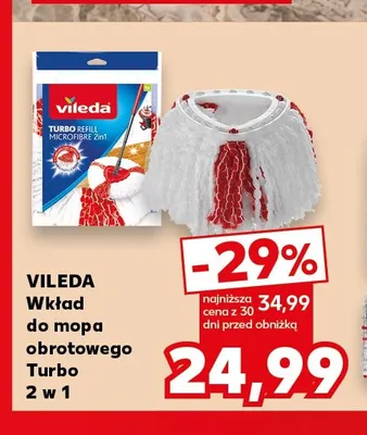Wkład do mopa obrotowego Turbo 2 w 1 Vileda promocja w Kaufland