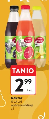 Nektar bananowy O la la! promocja w Intermarche