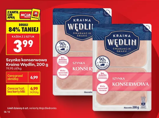 Szynka konserwowa promocja w Biedronka