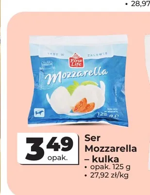 Ser mozzarella kulka Fine Life promocja w Odido