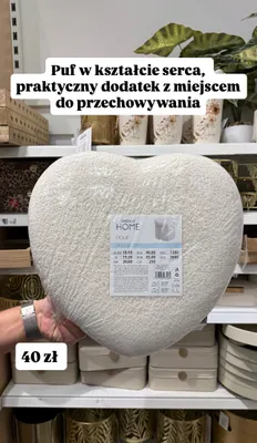 Puf w kształcie serca promocja w Pepco