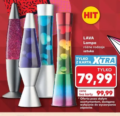 Lampa Lava promocja w Kaufland