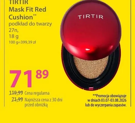 Podkład do twarzy Tirtir Mask Fit Red Cushion promocja w Hebe