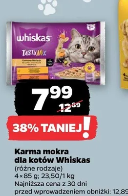 Karma mokra dla kotów Whiskas promocja w Netto