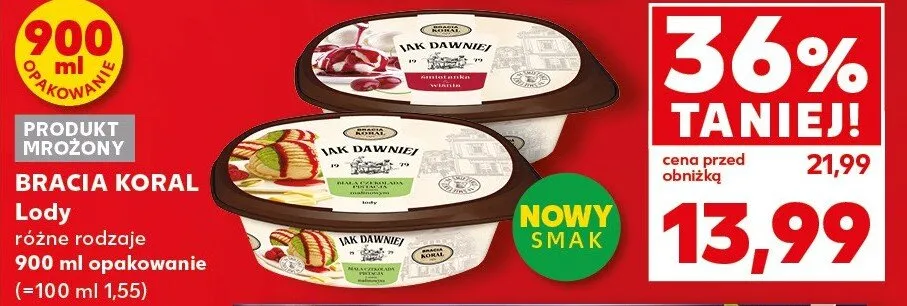 Lody Bracia Koral promocja w Kaufland