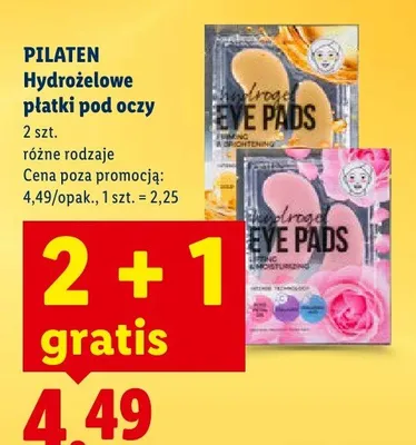 Hydrożelowe płatki pod oczy, różne rodzaje promocja w Lidl