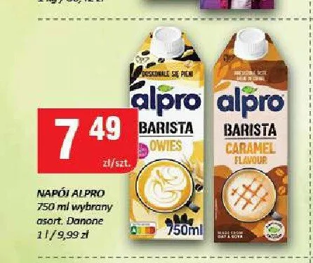 Napój Alpro Barista Caramel Flavour promocja w Chorten