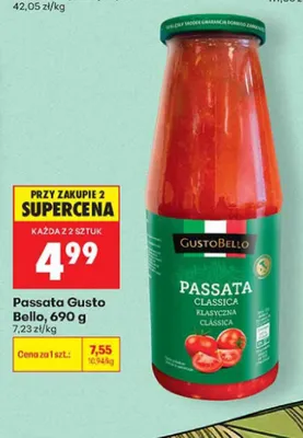 Passata Gusto Bello promocja w Biedronka
