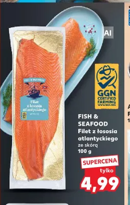 Filet z łososia atlantyckiego ze skórą Fish & Seafood promocja w Kaufland