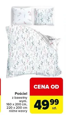Pościel z bawełny różne wzory promocja w Carrefour