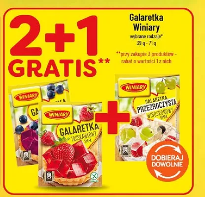 Galaretka przezroczysta winogronowa Winiary promocja w POLOmarket