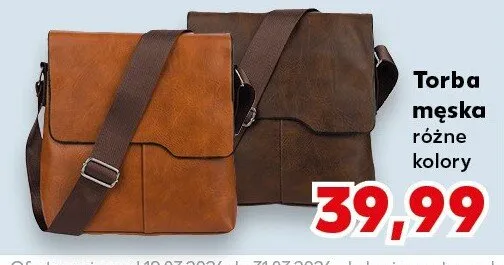 Torba męska różne kolory promocja w Kaufland