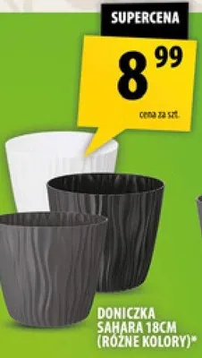 Doniczka Sahara 18cm (różne kolory) promocja w Arhelan