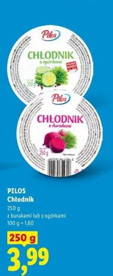Chłodnik z ogórkami Pilos promocja w Lidl