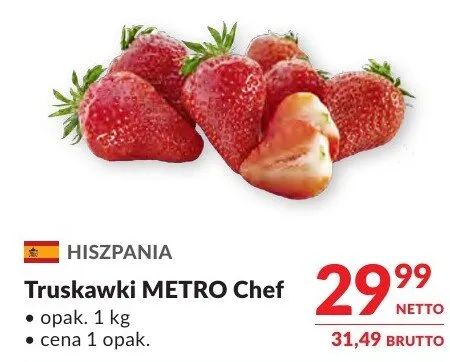 Truskawki METRO Chef promocja w Makro