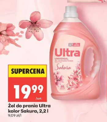 Żel do prania Ultra kolor Sakura promocja w Biedronka