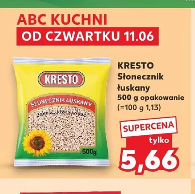 Słonecznik łuskany Kresto promocja w Kaufland