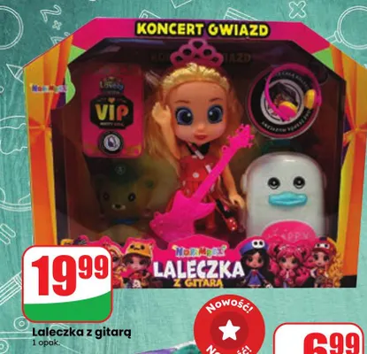 Laleczka z gitarą Norimpex promocja w Dino