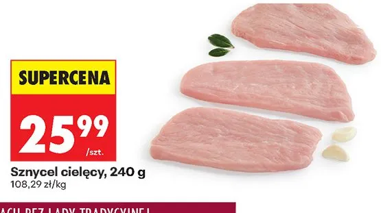 Sznyce cielęcy promocja w Biedronka