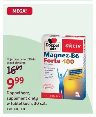 Suplement diety w tabletkach Doppelherz promocja w Rossmann