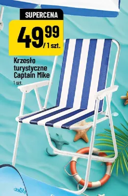 Krzesło turystyczne Captain Mike promocja w POLOmarket