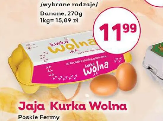 Jajka kurze Kurka Wolna M Polskie Fermy promocja w Bliski
