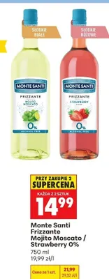 Wino Frizzante Mojito Moscato 0% promocja w Biedronka