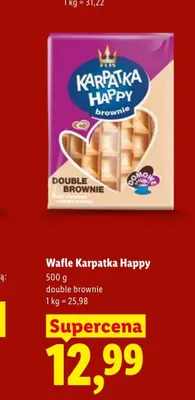 Wafle Karpatka Happy Double Brownie Flis promocja w Lidl