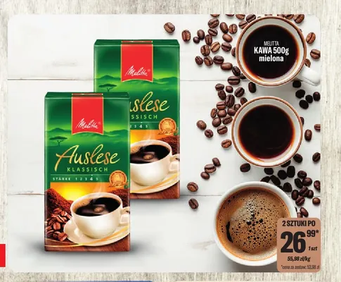 Kawa mielona Melitta promocja w Tomi Markt