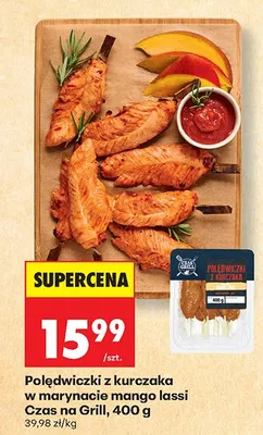 Polędwiczki z kurczaka w marynacie mango lassi Czas na Grill promocja w Biedronka