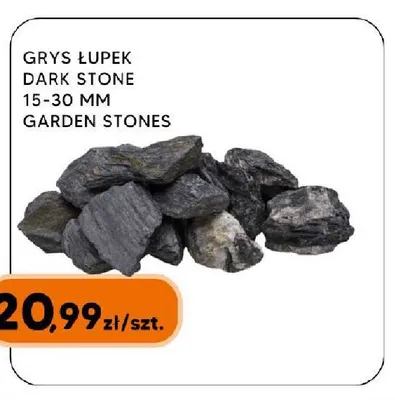 Grys łupek Dark Stone 15-30 mm Garden Stones promocja w HIPPER.pl