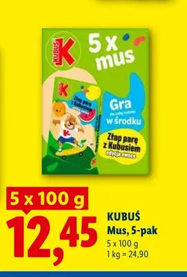 Mus KUBUŚ 5-pak 100g promocja w Lidl