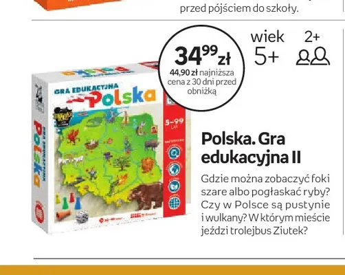 Gra edukacyjna Polska II promocja w Empik