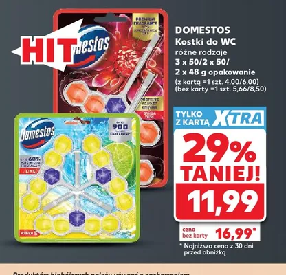 Kostka do WC Domestos promocja w Kaufland