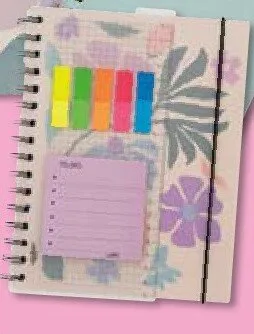 Kołonotatnik z karteczkami samoprzylepnymi Crelando 16,3x21 cm promocja w Lidl