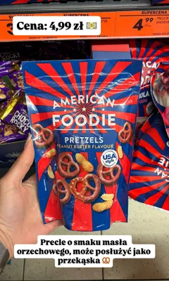 Precle o smaku masła orzechowego American Foodie promocja w Biedronka
