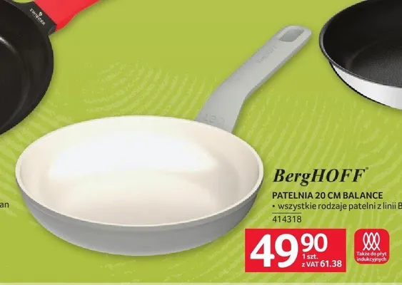 Patelnia 20 cm Balance BergHOFF promocja w Selgros