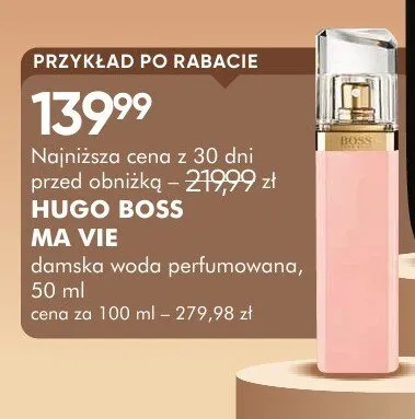 Damska woda perfumowana HUGO BOSS MA VIE promocja w Super-Pharm