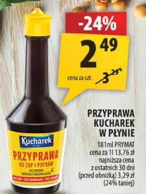 Przyprawa Kucharek w płynie promocja w Arhelan