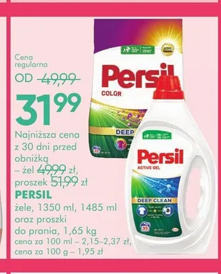 Proszek do prania Persil Deep Clean promocja w Super-Pharm