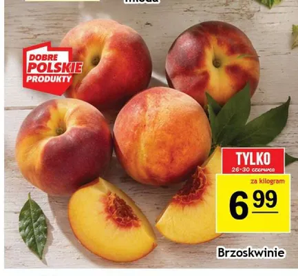 Brzoskwinie polskie promocja w Gram Market