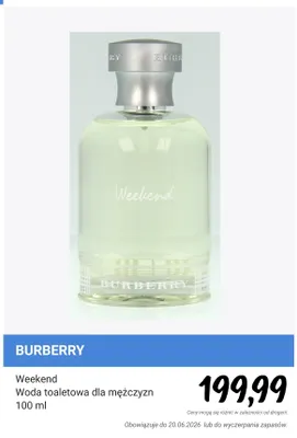 Woda toaletowa dla mężczyzn Burberry Weekend promocja w Rossmann